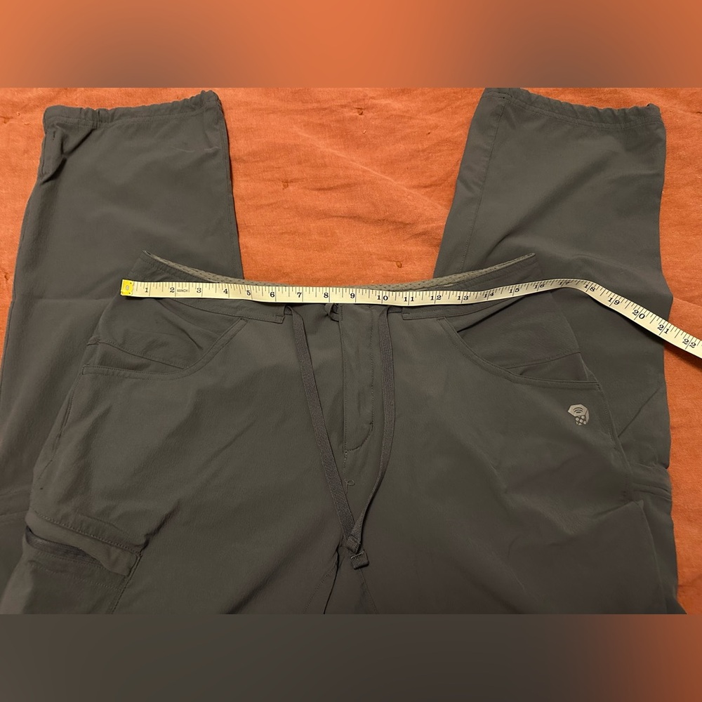 Mountain Hardwear Convertible Gray Hiking Pants, Size 8